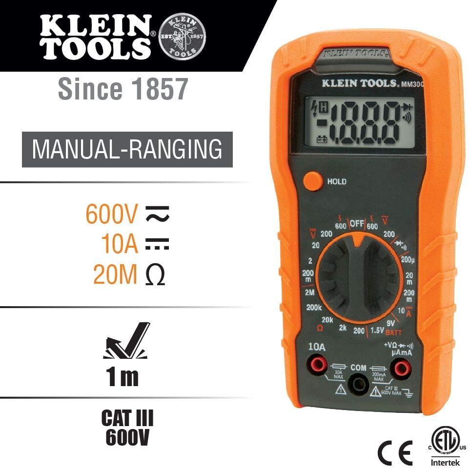 multimetro klein tools mm300. Características