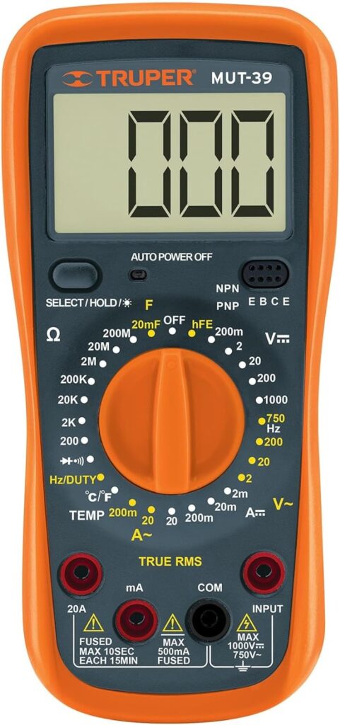 multímetro truper mut 39