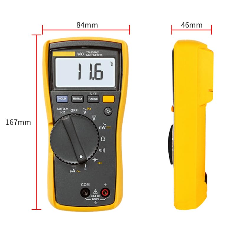 Fluke 116 Dimensiones
